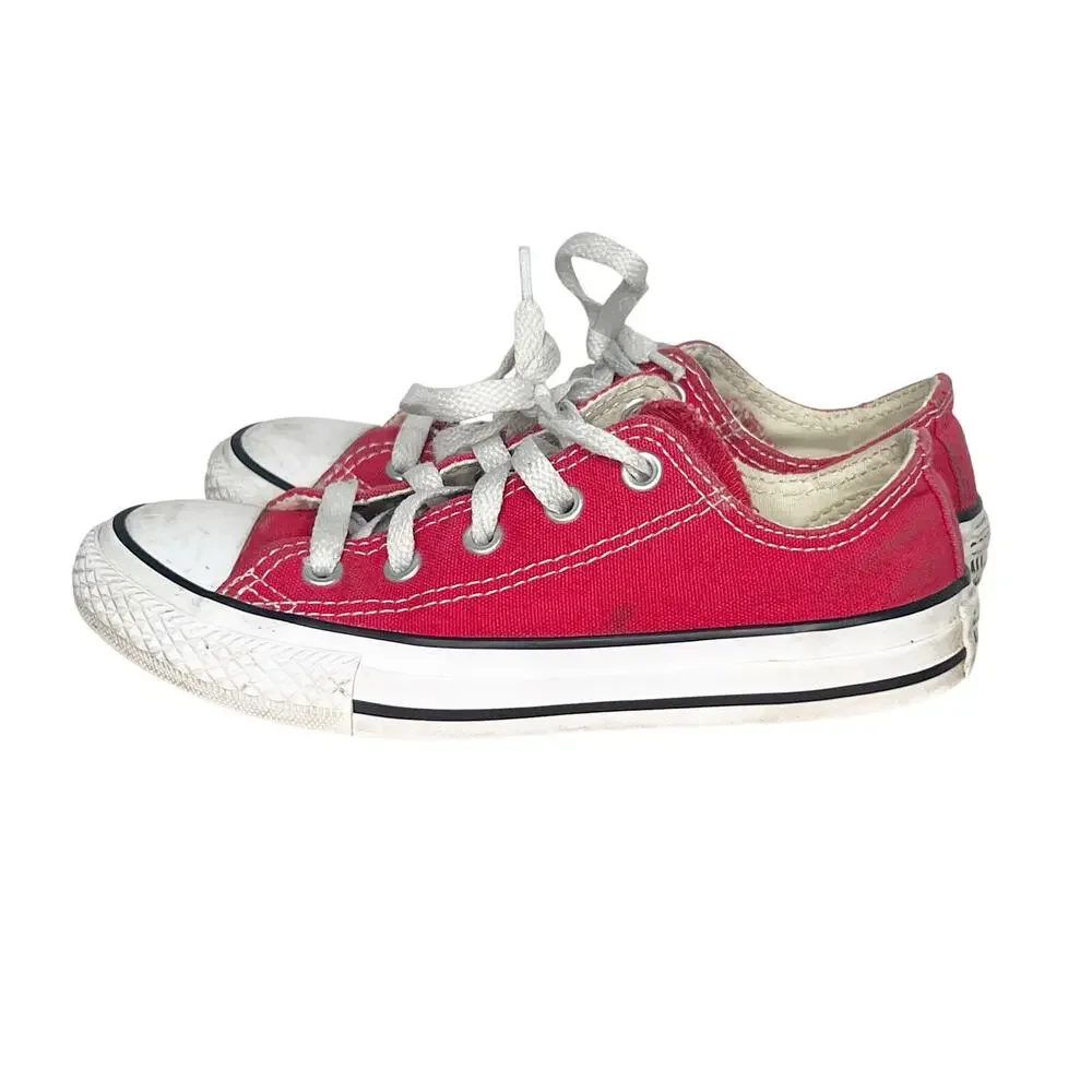 CONVERSE Converse Chuck Taylor All Star Low Top Sneakers Shoes Red Kids US 13